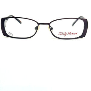 Sally Hansen Eyeglasses‎ Frame Women Always Amethyst Rectangle 51-17-135 H14984